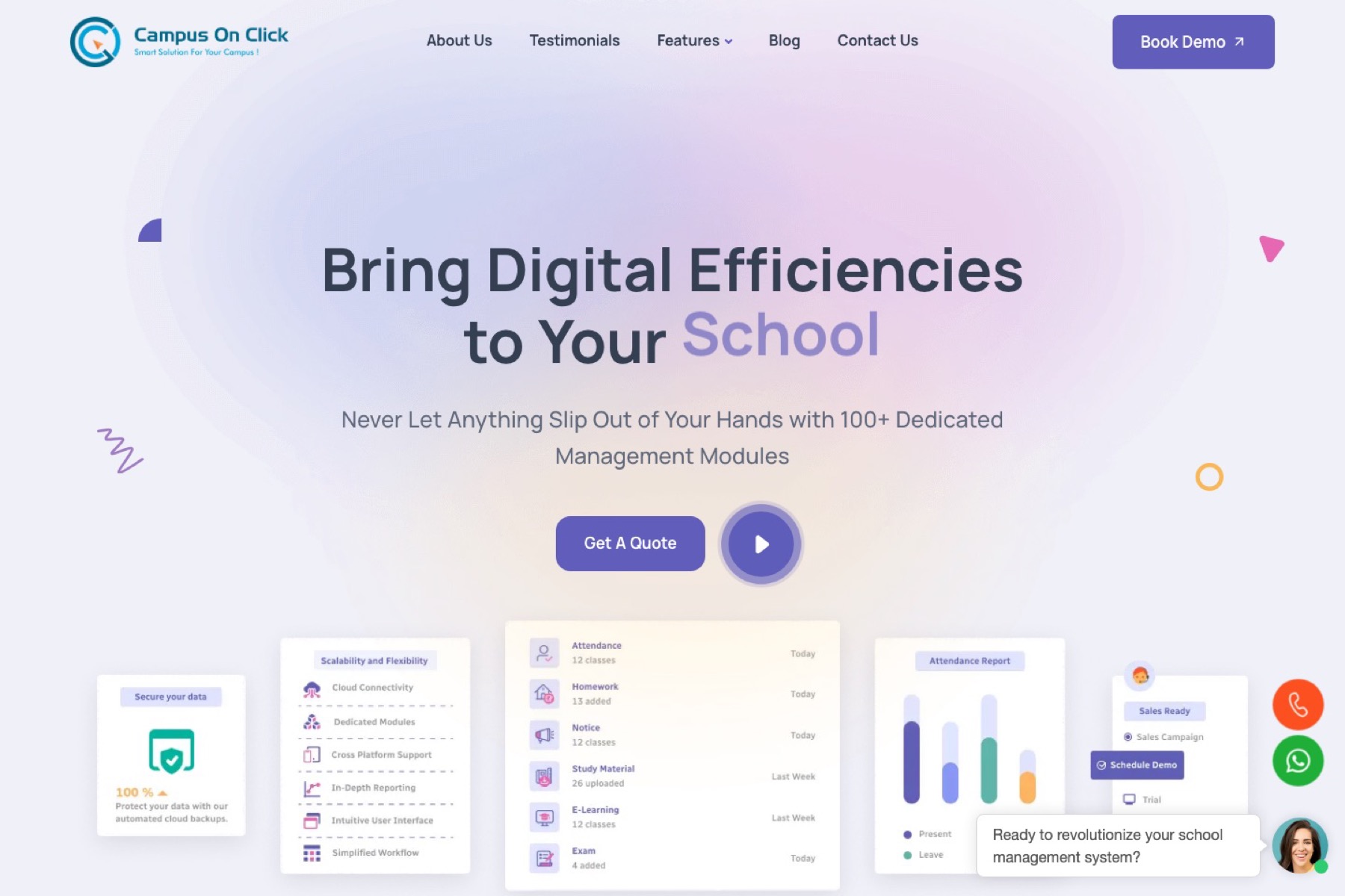 Campus on Click — School ERP App