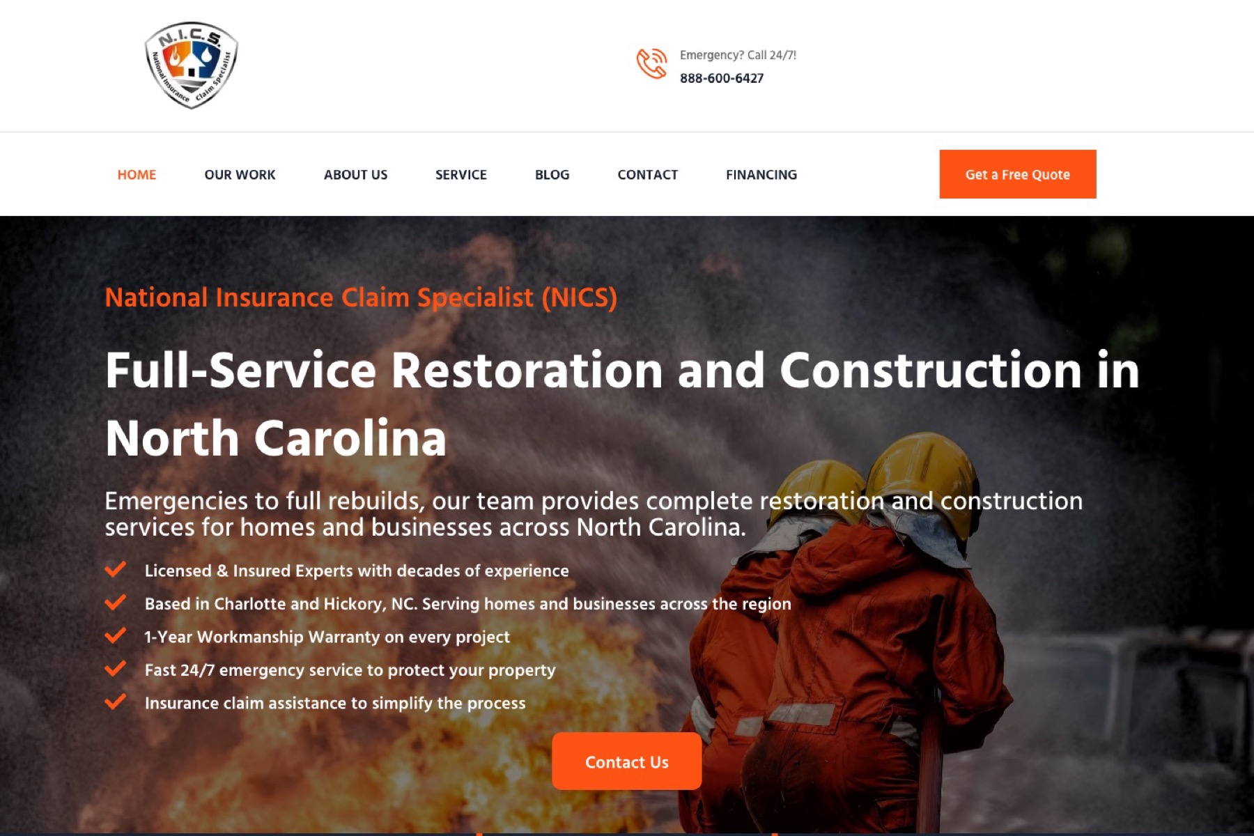 NICS Restoration — Restoration & Construction Website