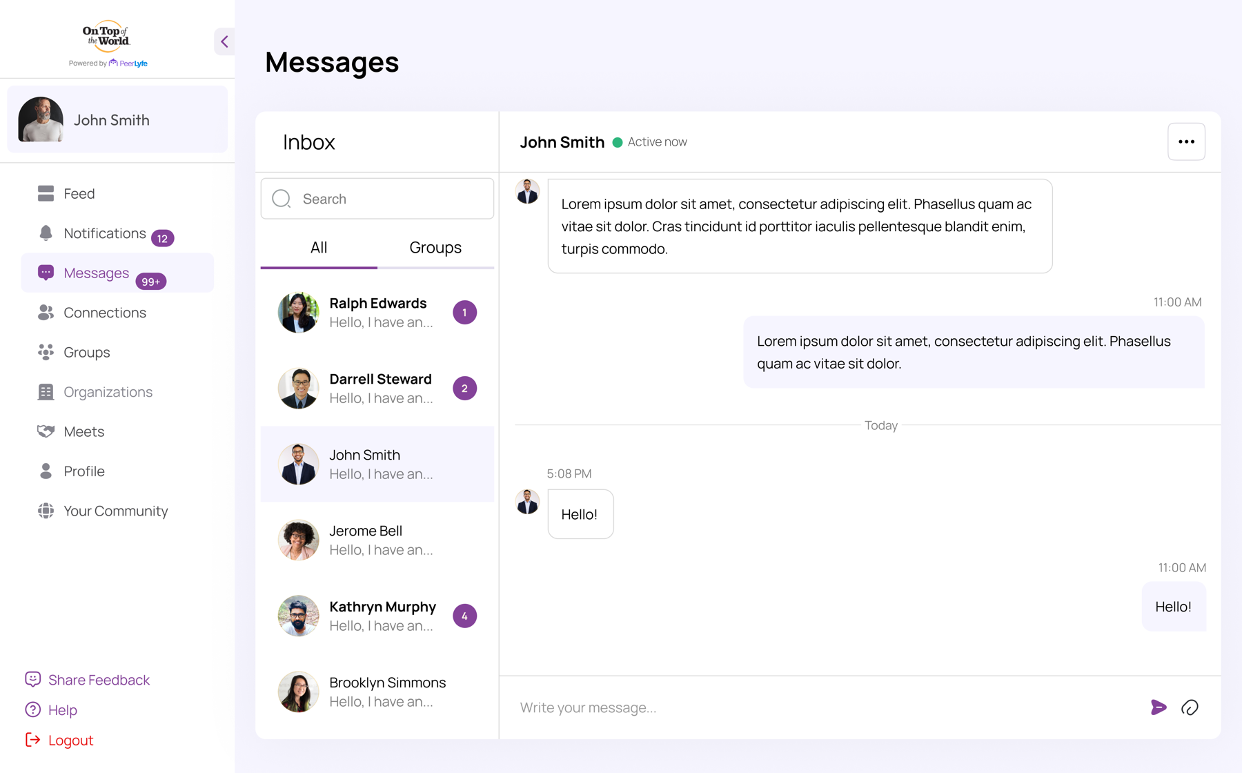 PeerLyfe — A Private Social Networking Platform