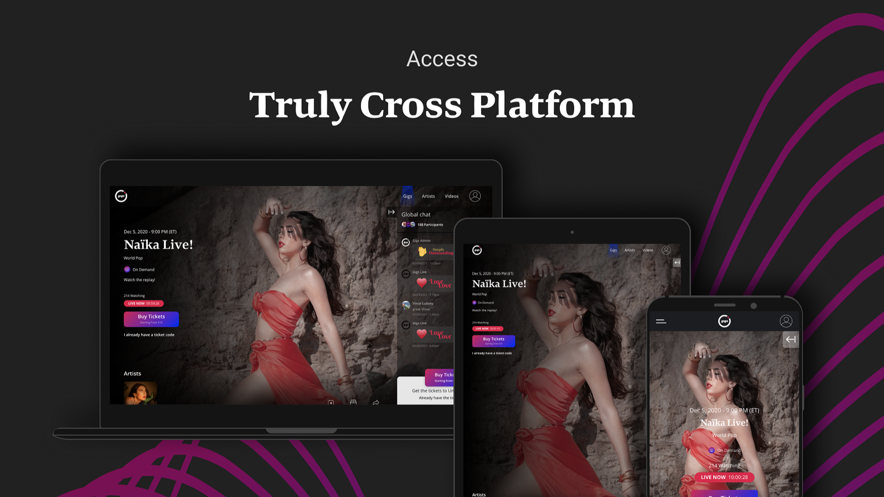 The Gigs Live — A Live Streaming Mobile App