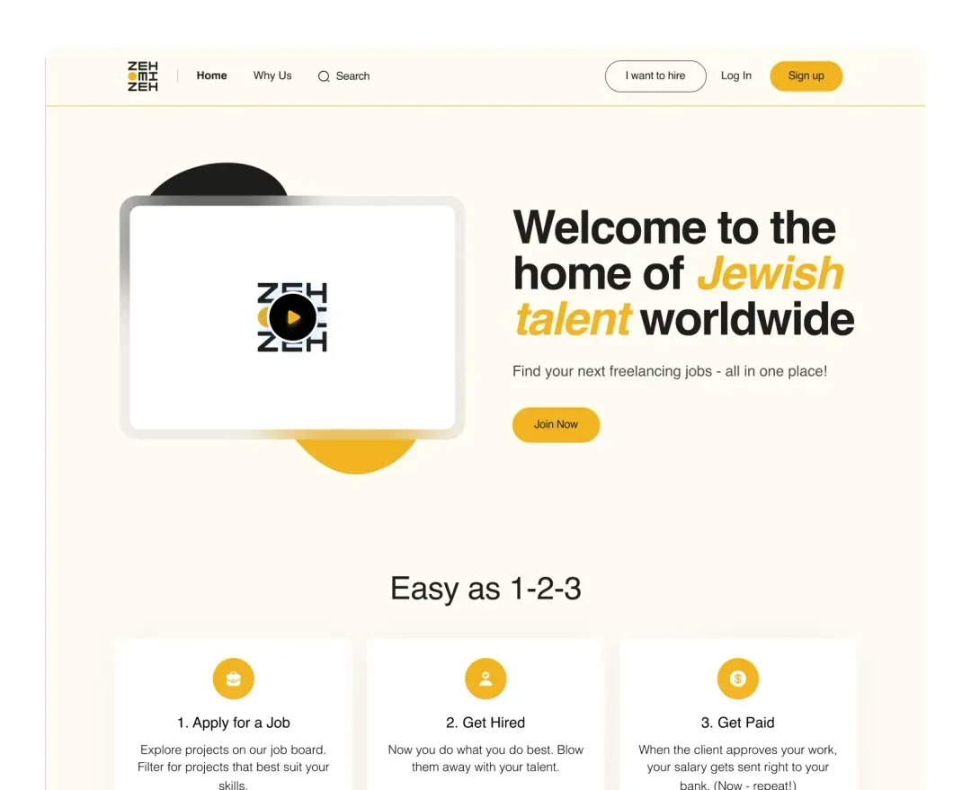 ZehMizeh — The Jewish Freelancing Platform
